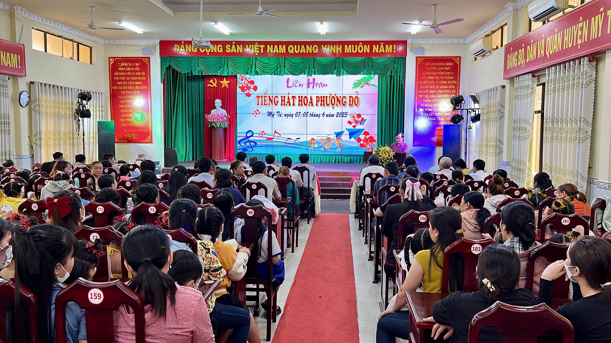 Trường TH Mỹ Hương A tham gia hội thi diễn Liên hoan Tiếng hát Hoa Phượng đỏ huyện Mỹ Tú năm 2023